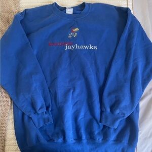 Vintage KU embroidered oversized crewneck size XL